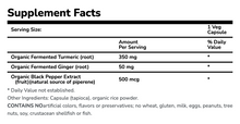 Load image into Gallery viewer, yellow anti-inflammatory turmeric supplement facts | daily vitamin packs | vitarx